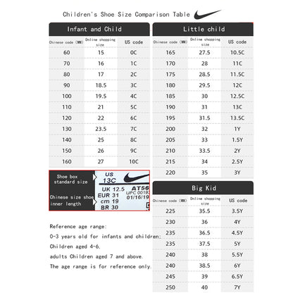 Детски ежедневни обувки Nike, леки, дишащи, против хлъзгане, устойчиви на износване и удобни маратонки за ежедневно ходене за момчета и момичета 904764-101