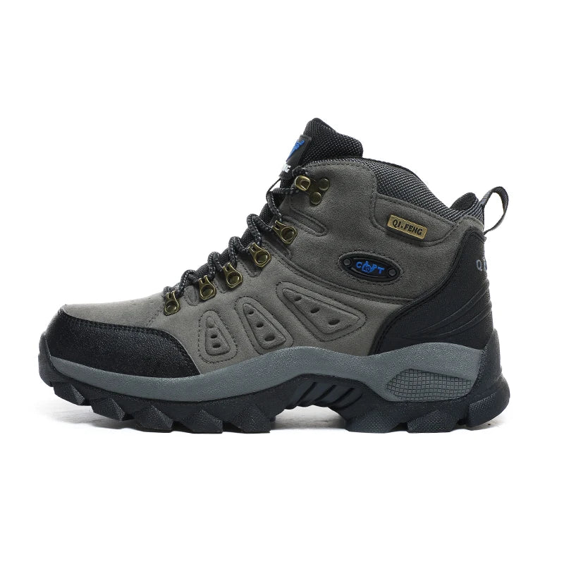 ΠΑΠΟΥΤΣΙΑ PLUS SIZE Unisex High-Top Adventure Sneakers Ανθεκτικά με καλή πρόσφυση, αντιολισθητικά, με κορδόνια, άνετα, ιδανικά για πεζοπορία στην ύπαιθρο, ανδρικά υποδήματα