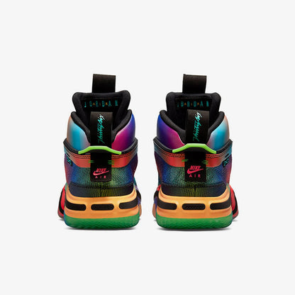 Nike Authentic Jordan Unisex Rainbow Mid-Top Durable Basketball Shoes DN4200-064