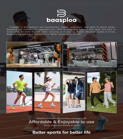 Baasploa vandringsskor för män – bekväma, mjuka, vattentäta, slitstarka, halkfria trekking-sneakers för utomhusbruk och klättring