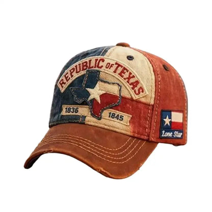 Republic of Texas Hat 3D digital printing Baseball Cap Adjustable for Men Women Patriotic Gift Texan Pride Souvenir Collector
