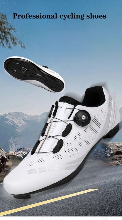 Unisex Cycling Shoes Speed Competitive Cycling Shoes SPD Road Bike Lock Shoes Breathable MTB Mountain Off-Road Cycling Shoes