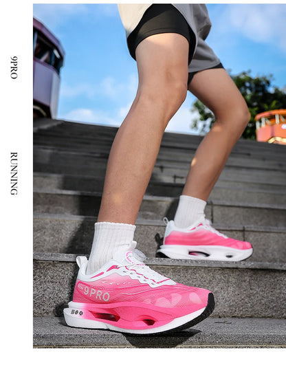 New Men's and Women's Running Shoes Breathable Racing Sports Shoes Carbon Cushion Lightweight Men's Jogging Training Shoes