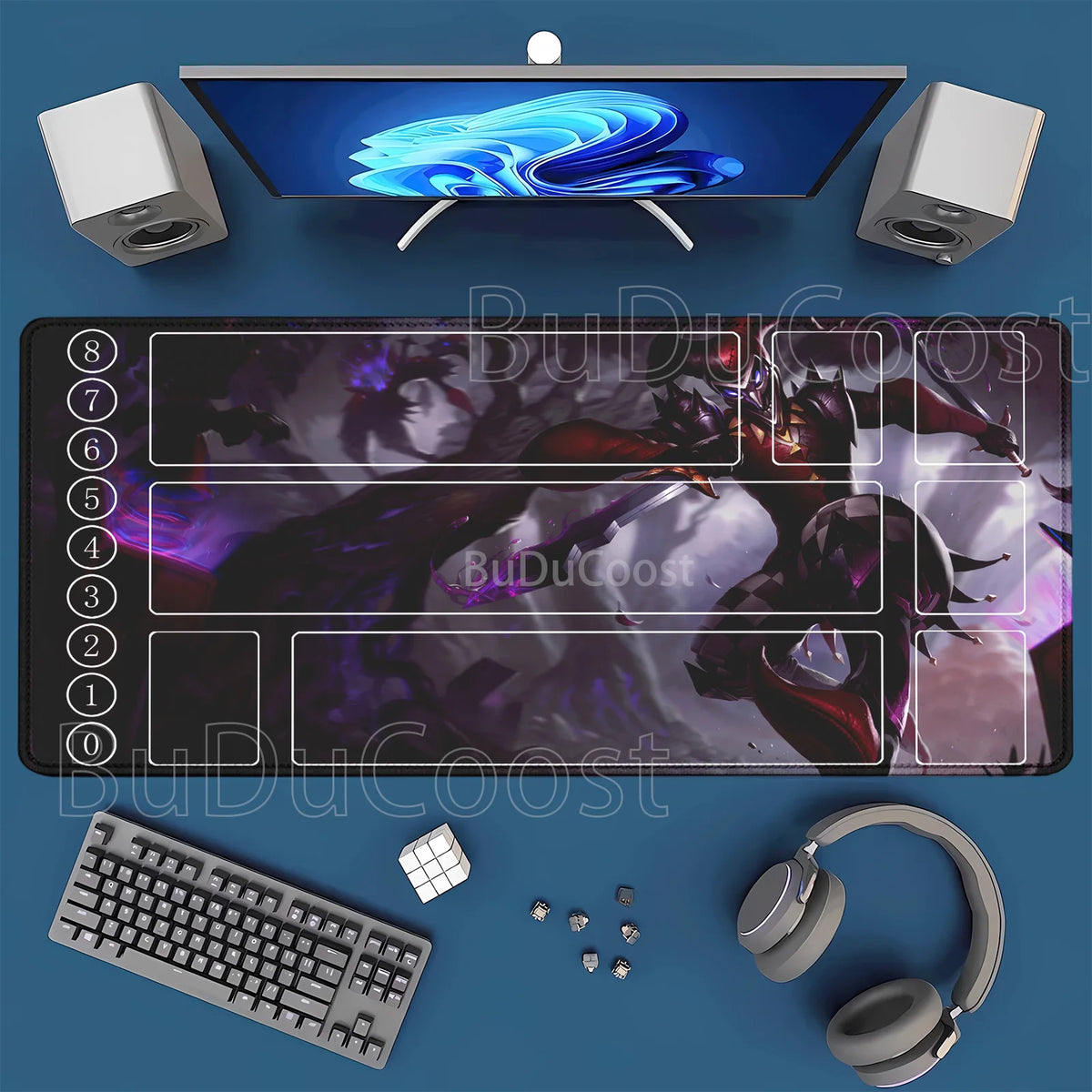 HD-tulostettu leikkimatto League of Mouse Pad Legends Riftbound -sarja TCG LOL-kortti 600x350 mm toimisto Ommellut reunat Lautapeli Pöytämatto