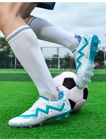 Chaussures de football pour hommes, antidérapantes, résistantes à l'usure, pour entraînement sur gazon, chaussures de football pour jeunes, chaussures de football légères pour homme