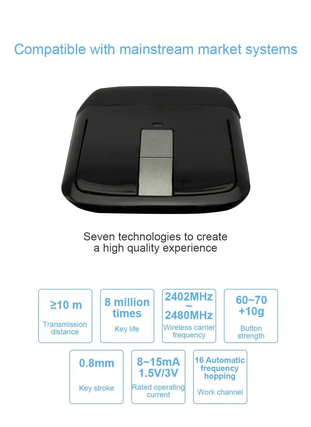 Bluetooth Wireless Arc Touch Mouse For Microsoft PC Laptop 1200DPI Optical Folding Mouse Slim Notebook Gaming Computer Mice