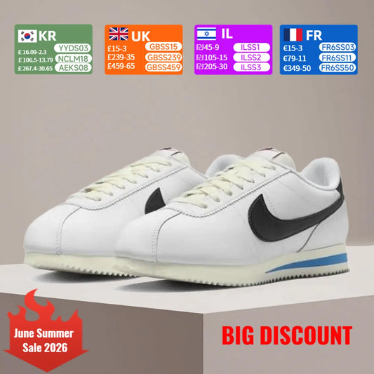 Nike CORTEZ Damen-Sneaker: Bequeme, stilvolle und vielseitige rutschfeste Low-Top-Schuhe für Outdoor-Sport und Freizeit DN1791-100