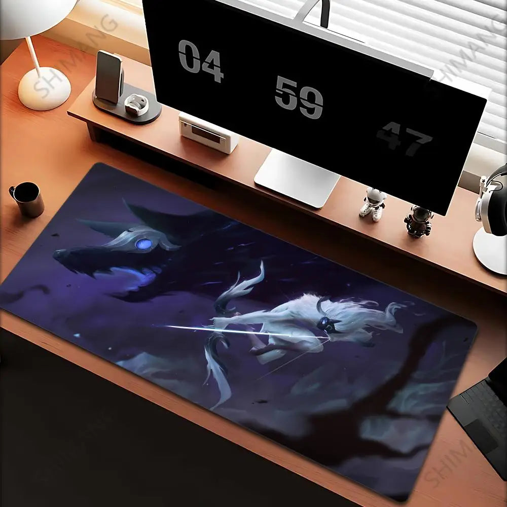 League of Legends Kindred Mouse Pad Μεγάλο Mousepad για Gaming Υπολογιστής Anime Κορίτσι Ταπί Γραφείου Αξεσουάρ Laptop Gamer XXL Τάπητας Πληκτρολογίου