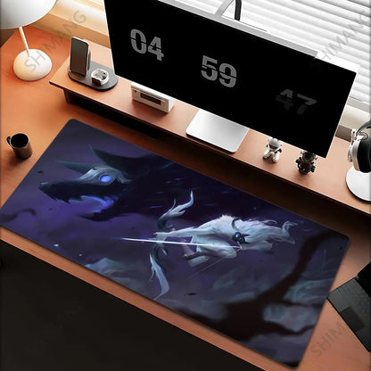 League of Legends Kindred Mouse Pad Μεγάλο Mousepad για Gaming Υπολογιστής Anime Κορίτσι Ταπί Γραφείου Αξεσουάρ Laptop Gamer XXL Τάπητας Πληκτρολογίου