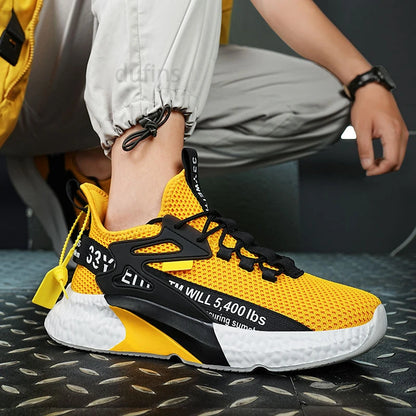 Scarpe da uomo nuove, sneakers, leggere, casual, alla moda, da corsa, elastiche, per il tempo libero, in rete, estive, sportive, da tennis, da passeggio, taglia