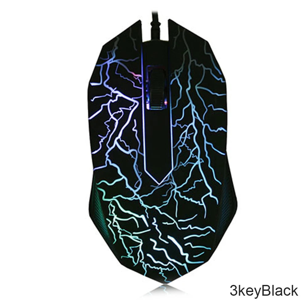 2400 DPI USB Wired Gaming Mouse LED Backlit Professional Gamer Mice Ergonomic Computer Mouse for PC Laptop Macbook