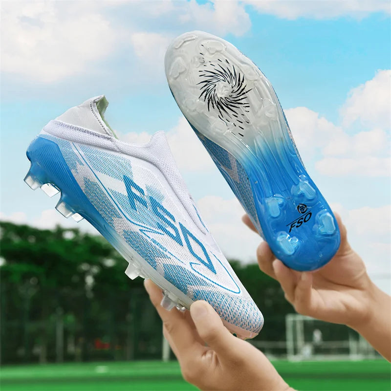 New Men's Soccer Shoes Match Indoor Hot-Selling Outdoor Football Boots Grass Cleats High-Top Futsal Sneakers Non-Slip High-Quality