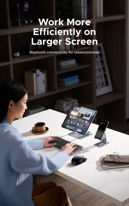 UGREEN Keyboard Wireless Bluetooth 5.3 2.4G Russian/EN 78 Keycaps For MacBook iPad PC Tablet  Scissor Foot Structure