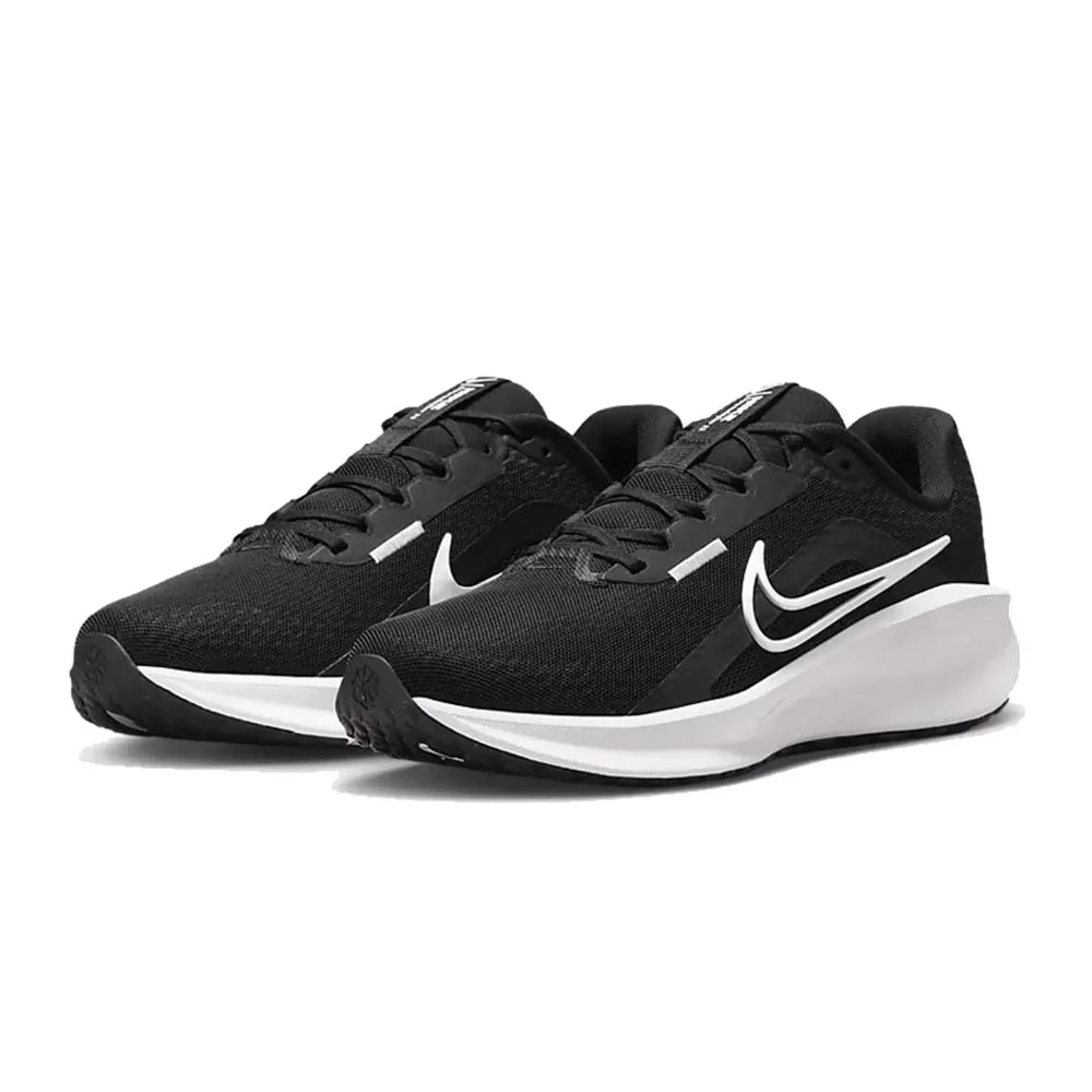 Nike DOWNSHIFTER 13 Comfort Fabric Breathable Low-Top Casual City Commuter Running Shoes Women's Black/White FD6476-001