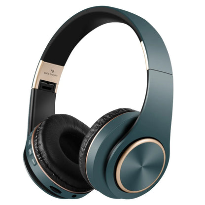 Casque sans fil supra-auriculaire Bluetooth 5.3, stéréo HiFi, faible latence, suppression du bruit, écouteurs de jeu avec microphone ENC