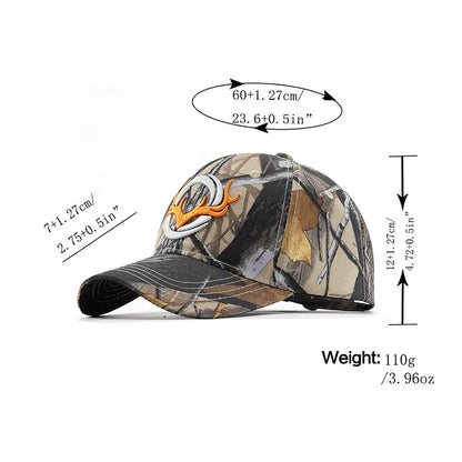 Deer Hunting Camouflage Hats Adjustable Fishing Baseball Cap Embroidered Man Women Trucker Dad Hat Outdoor Activies Adjustable