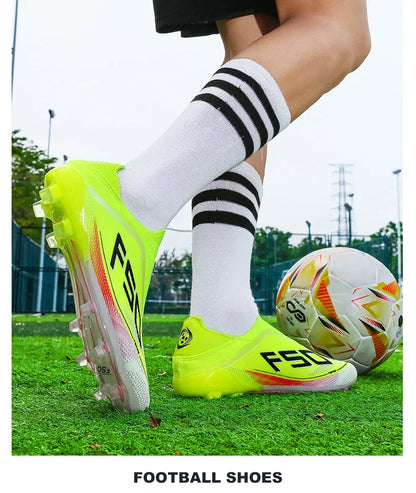 New Men Football Boots High-quality Soccer Shoes Sneakers Match Indoor Non-Slip Grass Cleats High-top Futsal Hot-selling Outdoor