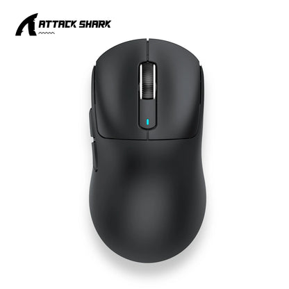 ATTACK SHARK X3 Three-mode Mouse 1K Hz, X3Pro Bluetooth Wireless Mouse 4K Hz Lightweight, PAW3395, 650IPS Mobile Speed