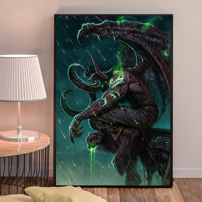 World of Warcraft-spilplakat – udskrifter og plakater i god kvalitet – plakat i HD-kvalitet – vægkunst – maleri – studie – boligindretning