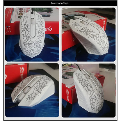 2400 DPI USB Wired Gaming Mouse LED Backlit Professional Gamer Mice Ergonomic Computer Mouse for PC Laptop Macbook