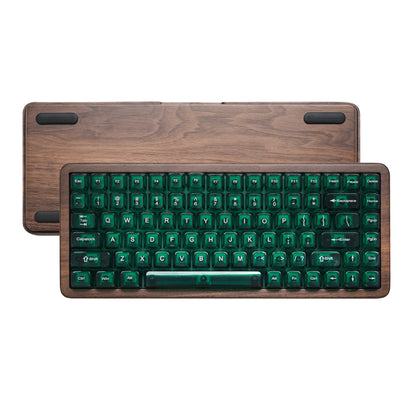 Womier WD75 QMK/VIA Gaming-Tastatur aus Holz, 8000mAh, kabellose mechanische Custom-RGB-Tastatur mit Tri-Mode und Hot-Swap-Funktion