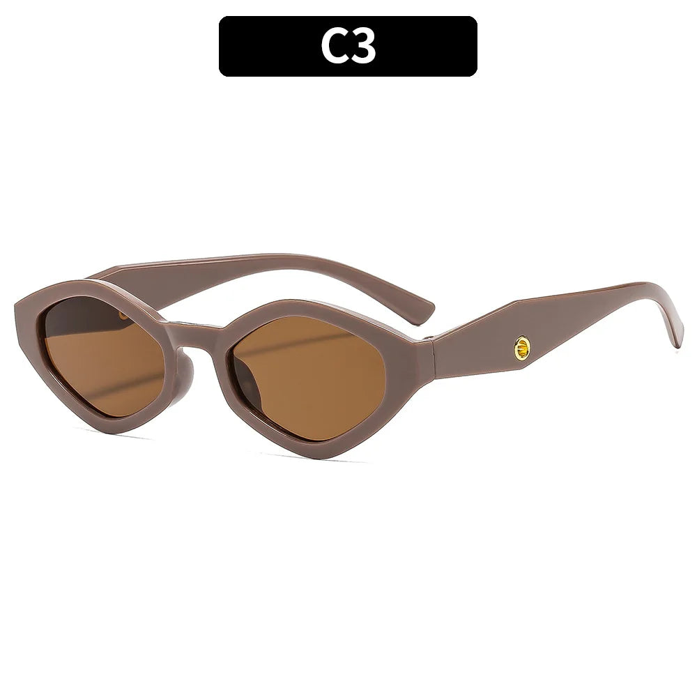 Vintage Cat Eye Sunglasses Women Men 2025 Brand Designer Fashion Goggle Sun Glasses Female Trends Shades Outside Eyewear UV400