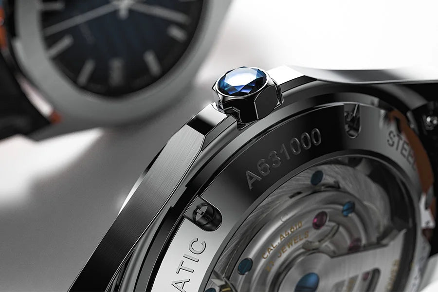 Reloj AGELOCER Original Baikal para hombre, con calendario grande, de estilo formal y de negocios, mecánico automático. Regalo de cumpleaños para hombre.