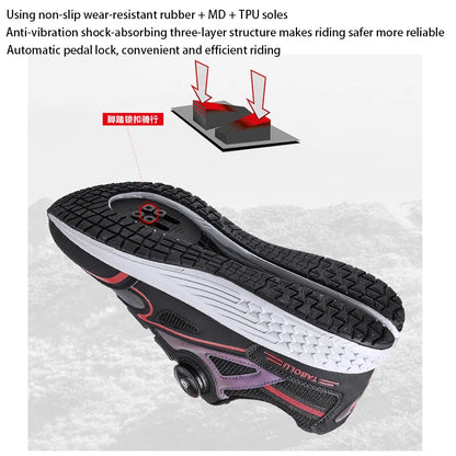 Mtb Cycling Shoes Men 2024 Flat Bottom Dirt Bike Race Mountain Footwear Bicycle Indoor Cleats Lock Cleat Trekking Cycling Sneake