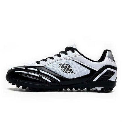 Chaussures de Football pour hommes, bottes de Football sur gazon, clous de sol fermes, baskets antidérapantes pour garçons, baskets originales d'entraînement sur le terrain en plein air