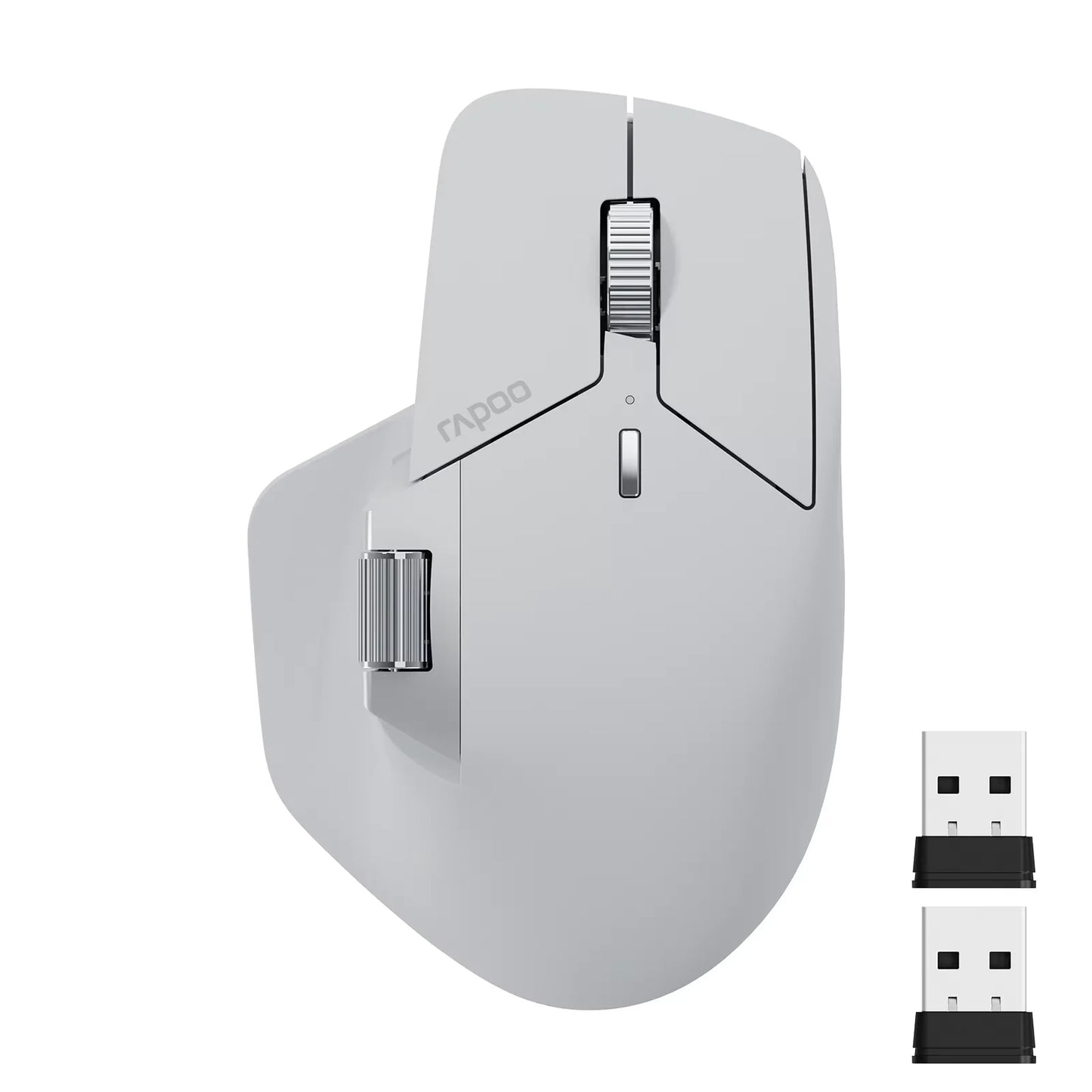 Rapoo MT760/MT760Mini Multi-mode Rechargeable Wireless Bluetooth Mouse Ergonomic 4000 DPI Supports Up to 4 Devices Office Mice