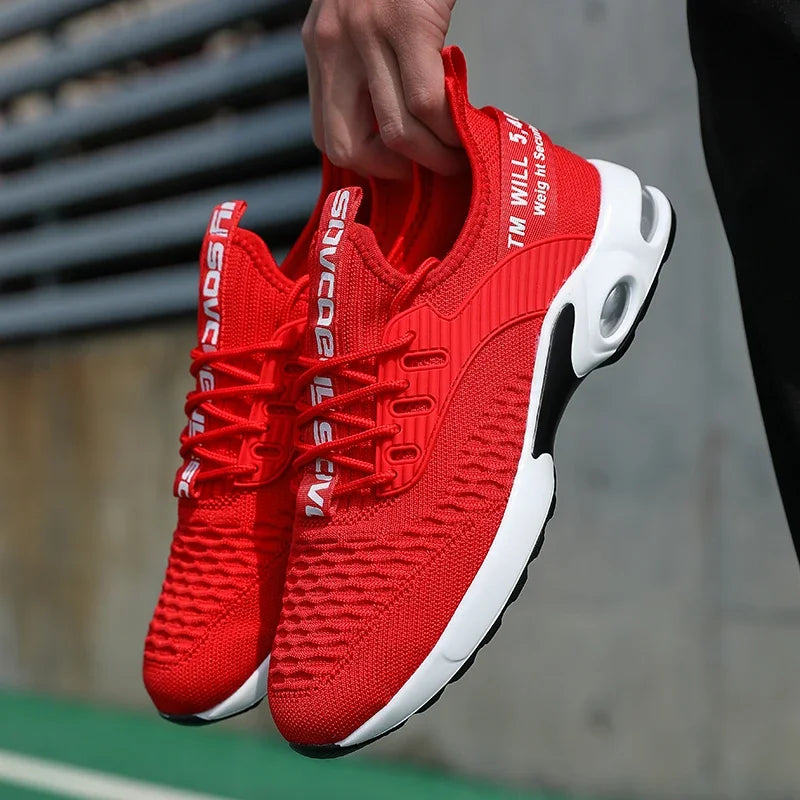 Chaussures d'été pour hommes maille chaussures de sport décontractées printemps été chaussures Tennis léger marche noir baskets 2025 article de vente chaude