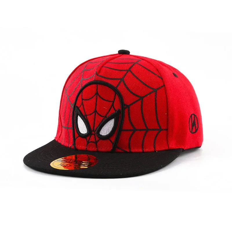 Anime Cartoon Spiderman Hats for Kids Toddler Baby Baseball Cap Spring Summer Children's Snapback Hip Hop Adjustable Caps