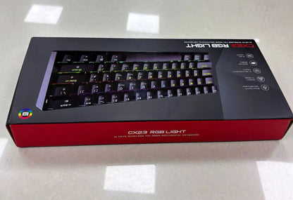 61-Key RGB Backlit Tri-Mode Bluetooth Mechanical Keyboard Dust-Proof Hot-Swappable Wireless Gaming & Office Keyboard for Esports
