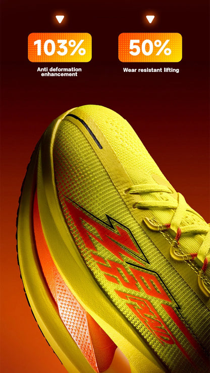 QIAODAN Feiying Plaid 3 Carbon Plate Men Running Shoes 2026 Marathon Racing Sneakers Rebound Cushion Athletic Shoes QDB023262290