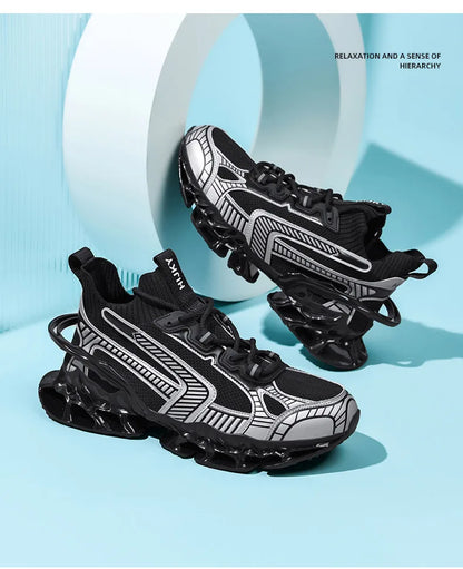Chaussure Homme Chaussures de course respirantes pour hommes, baskets décontractées pour hommes, chaussures de tennis pour hommes, entraîneur de course, mocassins à la mode, luxe