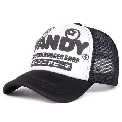 Unisex VANDY Letter Printing Baseball Net Caps Spring Summer Outdoor Adjustable Casual Hats Dad Hat Sunscreen Hat Sports Cap