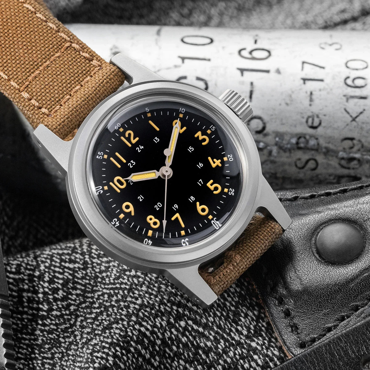 THORN Retro vojenské hodinky 36 mm s strojkem NH35A SHY-043 Sportovní hodinky Unisex Pánské a dámské Luxusní