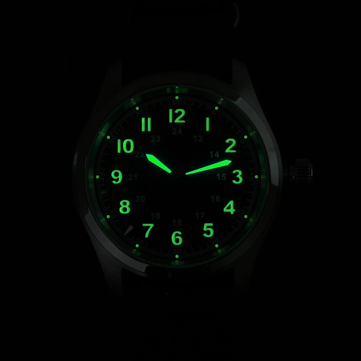 Militado ML08 Quartz Watch Ronda 515 Movement Domed Sapphire Wristwatch BGW9 Luminous 10Bar Waterproof 38mm Men Watches