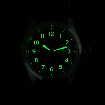 Militado ML08 Quartz Watch Ronda 515 Movement Domed Sapphire Wristwatch BGW9 Luminous 10Bar Waterproof 38mm Men Watches