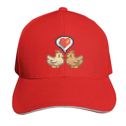 Stardew Valley Chickens Baseball Cap summer hat New In Hat Cosplay cute Women's Hats Men's