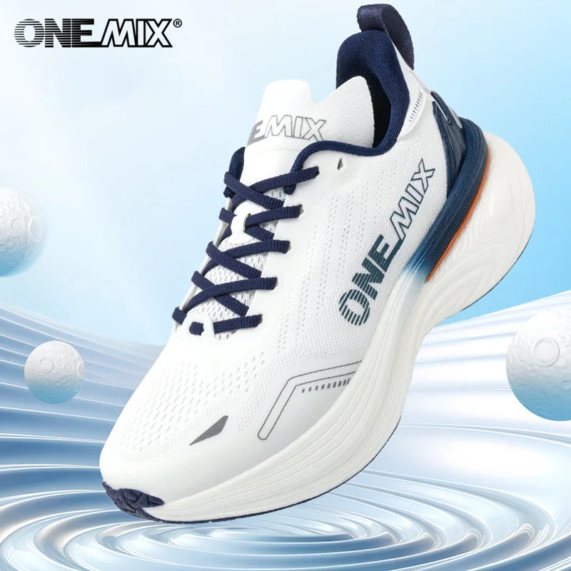 ONEMIX Bumper Max Jogging Running Shoes Unisex Lightweight Sneakers Road Wear-Resistant Fashion Sports Fitness Shoes