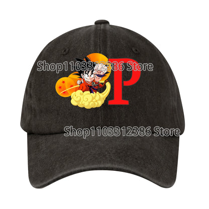 Dragons Ball Baseball Cap Men Casual Daily Outdoor Sunshade Hats Washable Anime Pattern Duck Tongue Hat Children Birthday Gift