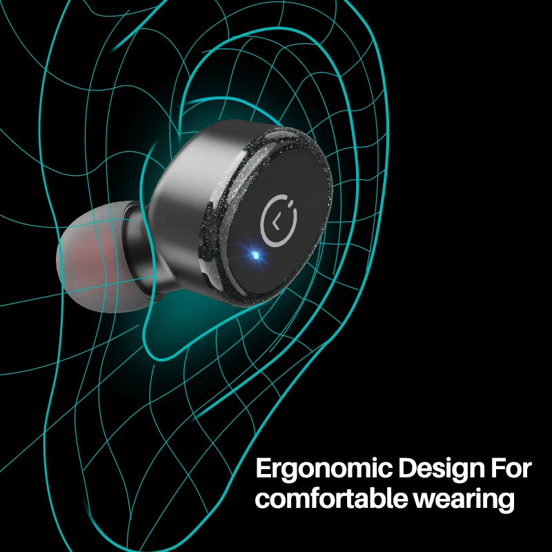 TOZO T10 Bluetooth 5.3 Earphones, Wireless Headphones, AI Enhanced Calling With Deep Bass, IPX8 Waterproof Earbuds, 45H Play