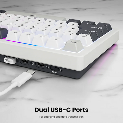 RK ROYAL KLUDGE S85 TFT Color Screen Mechanical Keyboard Tri Mode Wireless 85 Keycaps Hot-Swappable Gamer Keyboard RGB Backlit