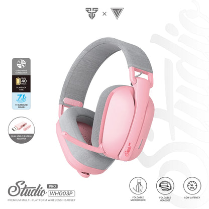 FANTECH WHG03P STUDIO PRO casque de jeu filaire et sans fil Bluetooth 7.1 casque Surround avec micro de réduction de bruit pour PS5 XBOX