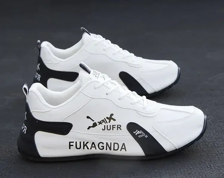 Wasserdichte Herren-Sneaker aus PU-Leder, lässige Sportschuhe, leichte, atmungsaktive, flache und rutschfeste Tennisschuhe, Zapatillas Hombre