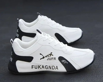 Wasserdichte Herren-Sneaker aus PU-Leder, lässige Sportschuhe, leichte, atmungsaktive, flache und rutschfeste Tennisschuhe, Zapatillas Hombre