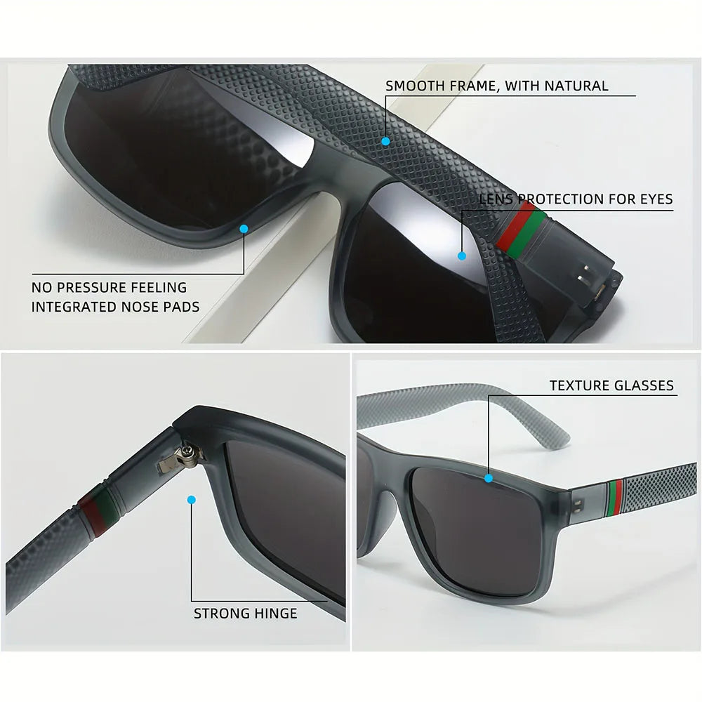 1/2PCS Polarized Sunglasses Brand Designer Vintage Sunglasses Man Fashionable Driving Sun Glasses Eyewear