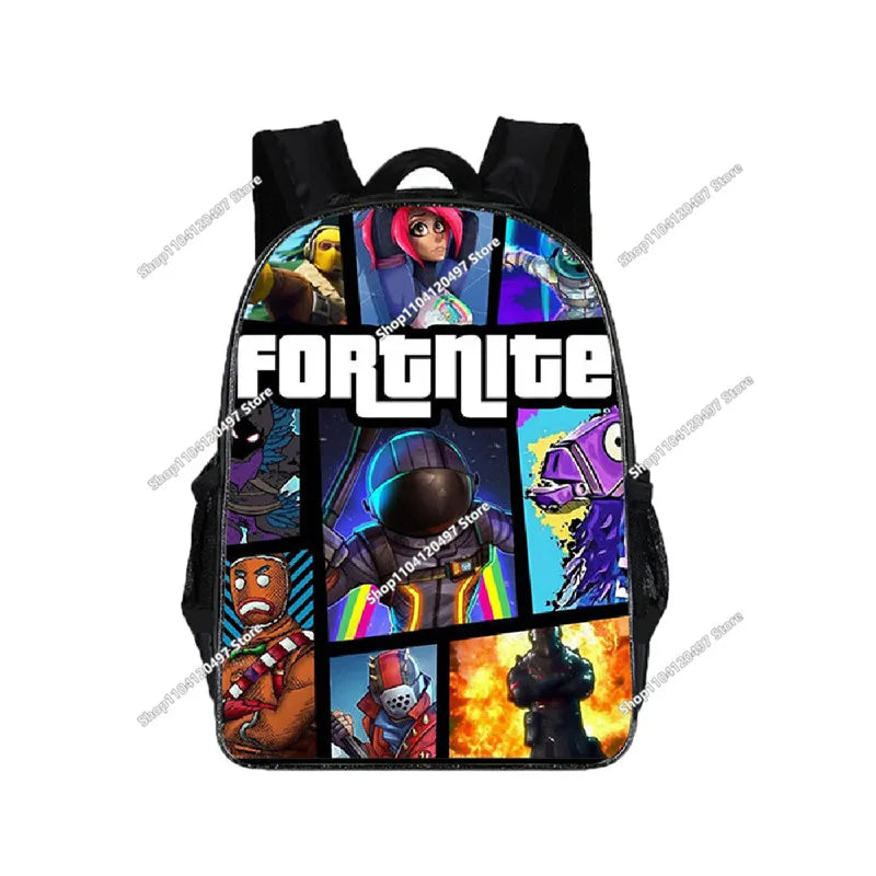 Fortnites SchoolBags Boys Girls Backpacks Large-capacity Knapsack High-quality Bookbags Fortress Night Figure Laptop Bag Gift