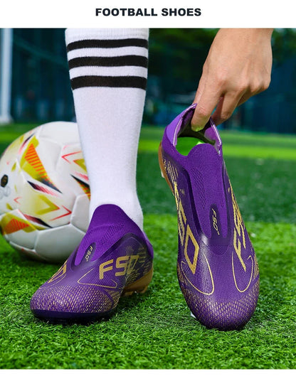New Men Football Boots High-quality Soccer Shoes Sneakers Match Indoor Non-Slip Grass Cleats High-top Futsal Hot-selling Outdoor